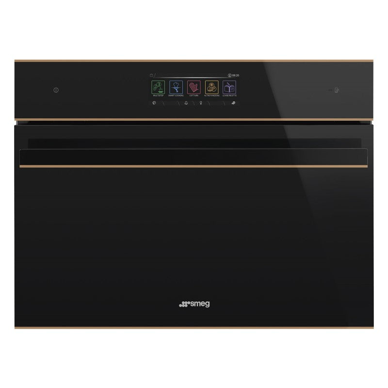 Smeg 45cm Dolce Stil Novo Combination Oven -  Black