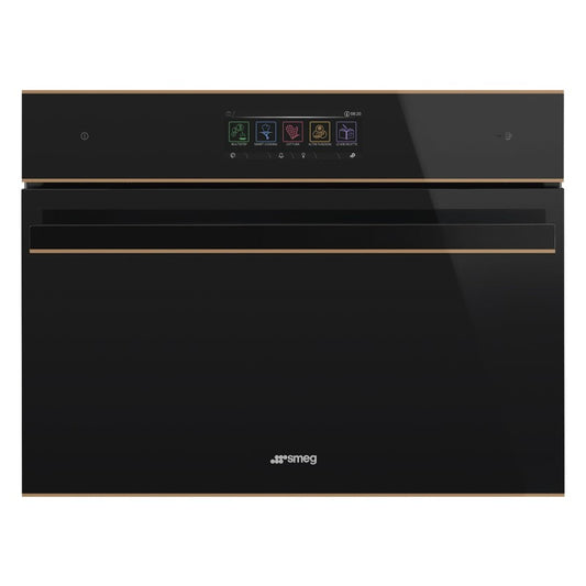 Smeg 45cm Dolce Stil Novo Combination Oven -  Black