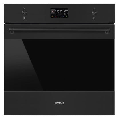 Smeg 60cm Classic Pyrolytic Evoscreen Built-In Oven - Matte Black