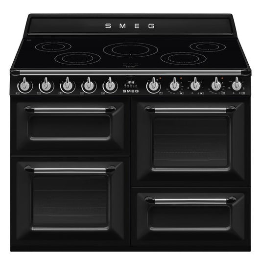 Smeg 110cm Victoria Freestanding Cooker with Induction Hob - Black