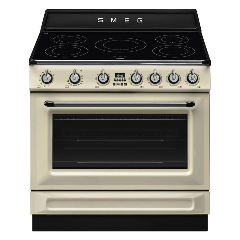 Smeg 90cm Victoria Cooker 5 9 Functions - Cream