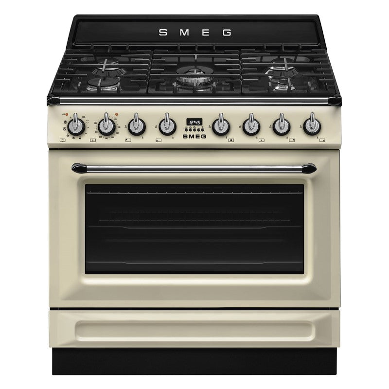Smeg 90cm Victoria Dual Fuel Pyro Freestanding Cooker