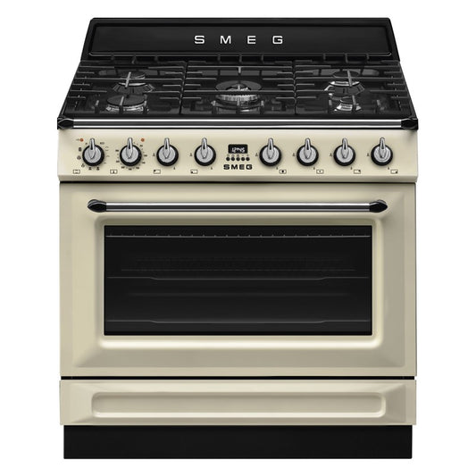 Smeg 90cm Victoria Dual Fuel Pyro Freestanding Cooker