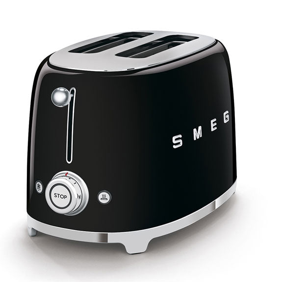 Smeg Retro Style 2 Slice Toaster - Black