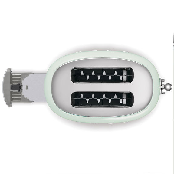 Smeg Retro Style 2 Slice Toaster - Pastel Green