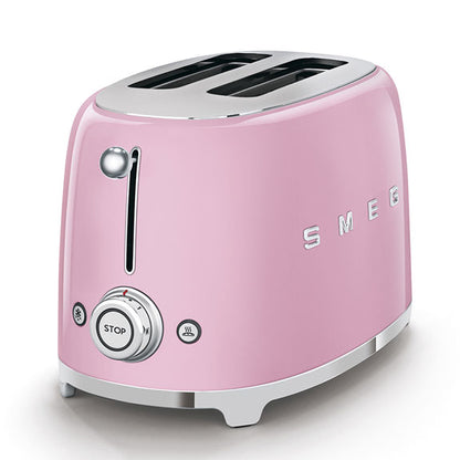 Smeg Retro Style 2 Slice Toaster - Pastel Pink