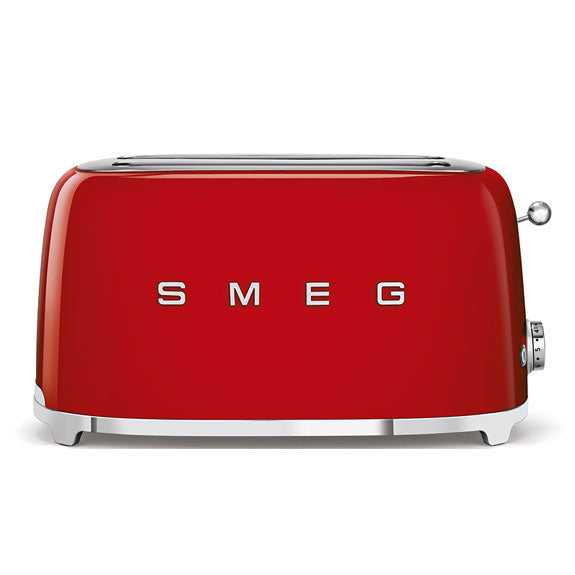 Smeg Retro Style 4 Slice Toaster Extra Wide - Red