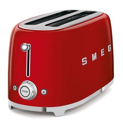 Smeg Retro Style 4 Slice Toaster Extra Wide - Red