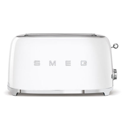Smeg Retro Style 4 Slice Toaster Extra Wide - White