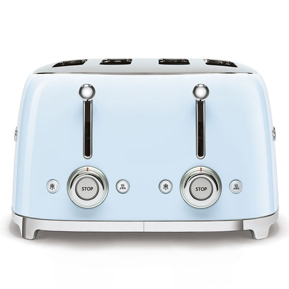 Smeg Retro Style 4 Slice Toaster - Pastel Blue