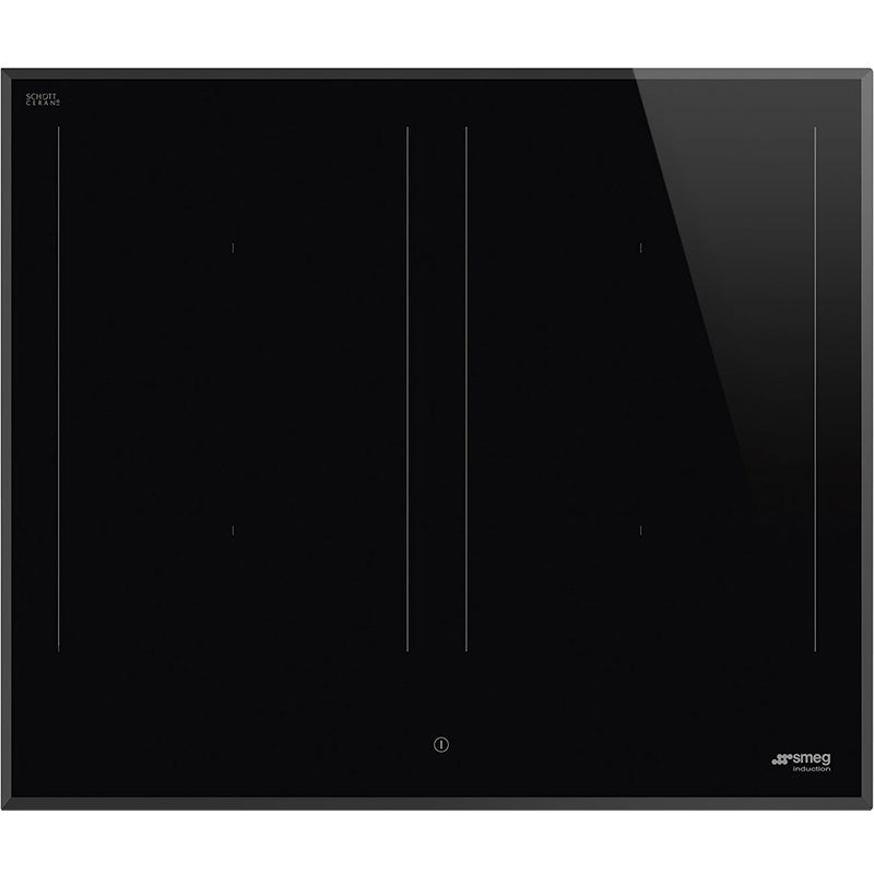 Smeg 60cm 4 Zone Induction Cooktop - Black