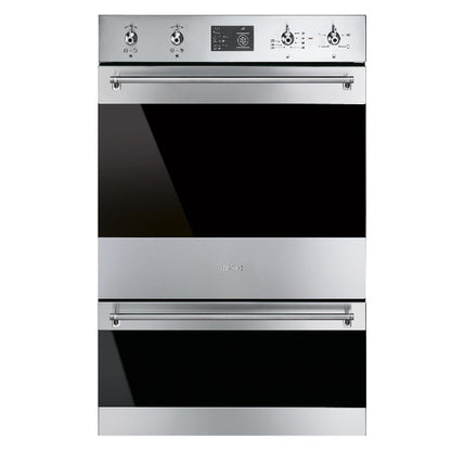 Smeg 60cm Classic Thermoseal Double Pyrolytic Oven - Stainless Steel