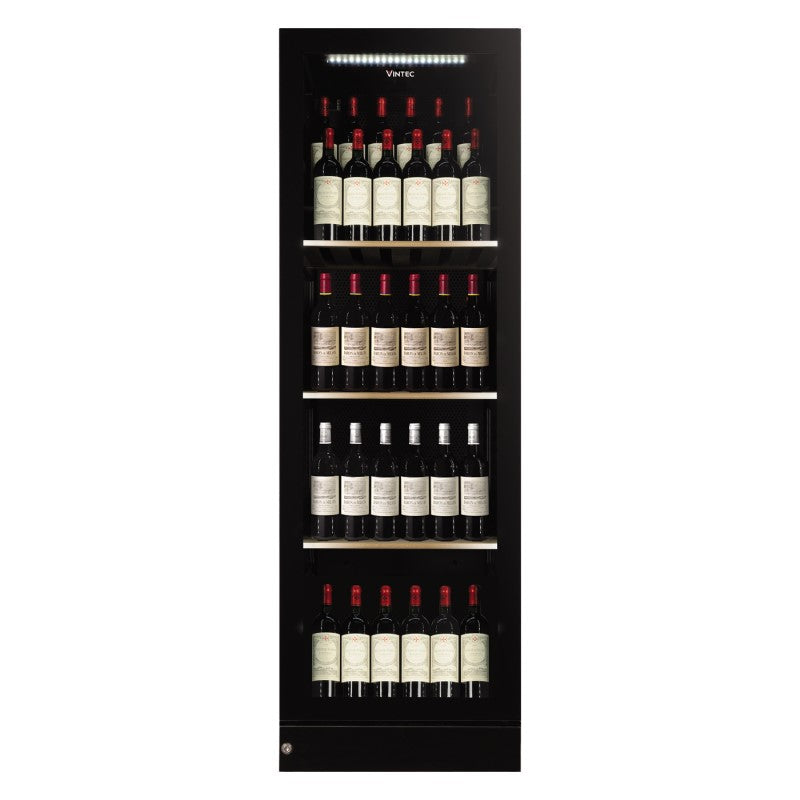 Vintec 198 Bottle Multi Zone Wine Cabinet - Black