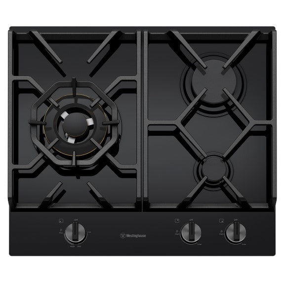 Westinghouse 60cm Gas Cooktop - Black Ceramic Glass