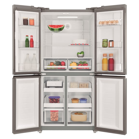 Westinghouse 493L Quad Door Fridge Freezer - Silver
