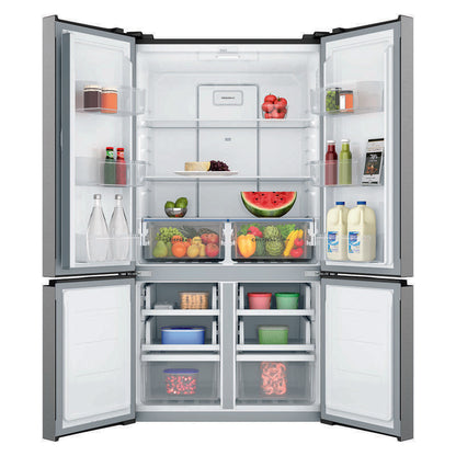 Westinghouse 541L Quad Door Refrigerator - Stainless Look