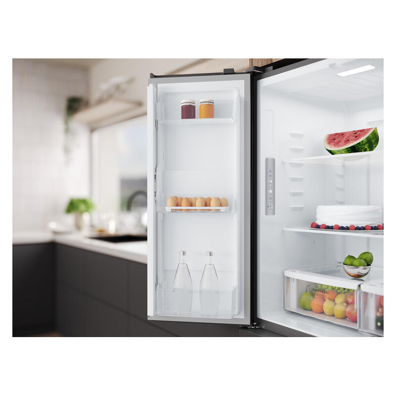 Westinghouse 564L Quad Door Fridge Freezer - Matte Charcoal Black