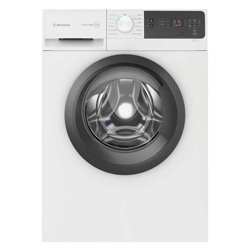 Westinghouse 7.5kg Front Load Washing Machine - White (EasyCare 300)