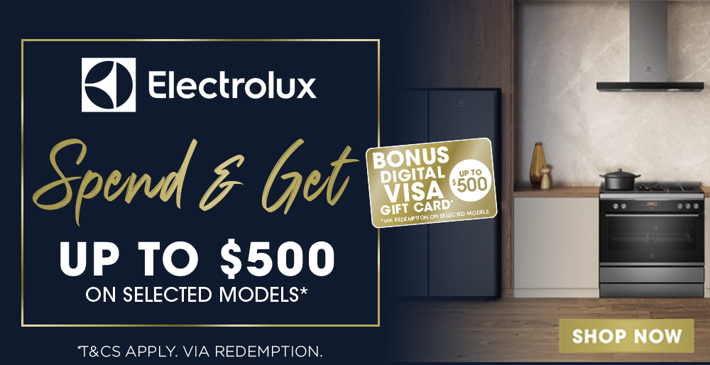 Spend & Get up to $500 Cashback on Electrolux Cooking