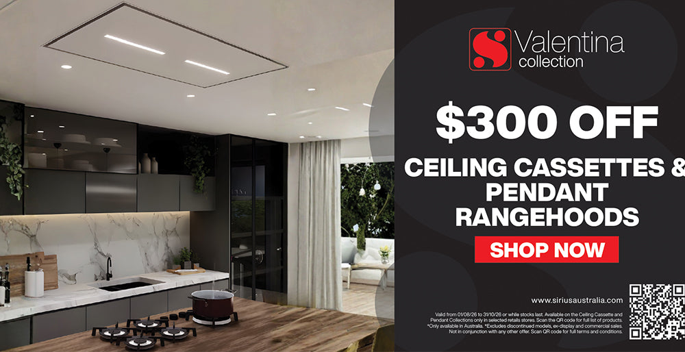 Save up to $300 off Sirius Valentina Ceiling Cassettes & Pendants